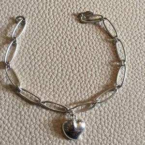 Tiffany & Co Elsa Peretti Heart Bracelet 7 inches